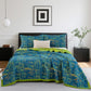 Bamboo Natural Cotton Reversible Quilt - Blue - Quilt with 2PCS Pillowcases - Cal King - image 0