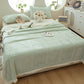 Camellia Textured Warm Throw Blanket - Green - Queen - image 12