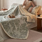 Botanical Floral Jacquard Warm Throw Blanket - image 9