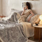 Botanical Floral Jacquard Warm Throw Blanket - image 6