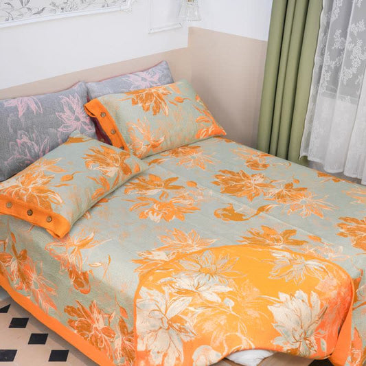 Dahlia Cotton Gauze Bedding Set(4PCS) - image 1