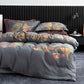 Ginkgo-inspired Cotton Gauze Bedding Set(4pcs) - Dark Grey - King - image 20