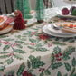 Christmas-inspired Holly Leaf Jacquard Tablecloth - image 10