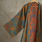Ginkgo Leaf Print Cotton Kimono Robe - image 1
