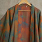 Ginkgo Leaf Print Cotton Kimono Robe - image 3