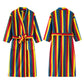 Contrast Stripe Plush Warm Robe - image 2