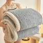 Plaid Jacquard Plush Throw Blanket - image 6
