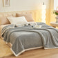 Plaid Jacquard Plush Throw Blanket - image 1