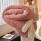Plaid Jacquard Plush Throw Blanket - Pink - Queen - image 8