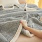 Plaid Jacquard Plush Throw Blanket - image 4