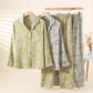 Pastoral Leaf Cotton Gauze Loungewear Set - image 0