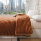 Solid Color Ribbed Plush Blanket - image 15