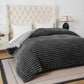 Solid Color Ribbed Plush Blanket - image 32