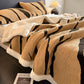Zebra Print Jacquard Sherpa Throw Blanket - image 7