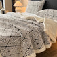 Geometric Diamond Jacquard Sherpa Throw Blanket - image 1