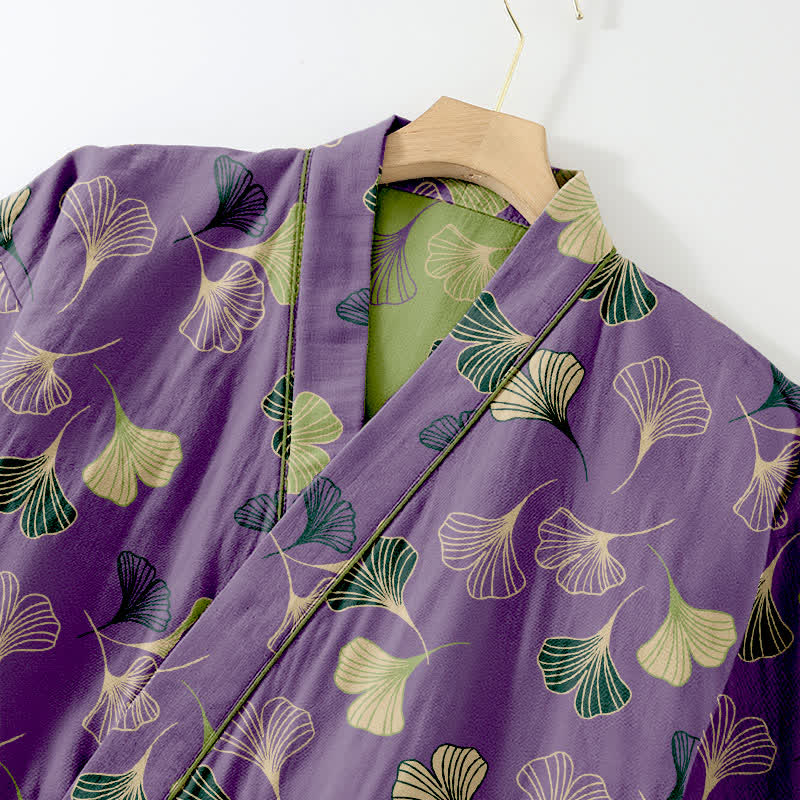 Ownkoti Ginkgo Cotton Gauze Kimono Loungewear Set - image 40