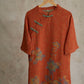 Vintage Peach Blossom Cotton Gauze Nightdress - image 7