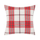 Red & White Plaid Jacquard Decorative Pillowcase - image 5