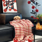Christmas Red Plaid Decorative Throw Blanket - image 1