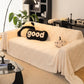 Simple Wave Texture Sofa Throw Blanket - Beige - 71" x 134" - image 3