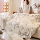 Rural Leaf Chenille Sofa Throw Blanket - image 4
