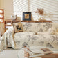 Rural Leaf Chenille Sofa Throw Blanket - Black - 71" x 134" - image 1