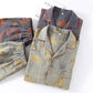 Retro Tree Jacquard Cotton Loungewear Set - image 1