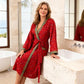 Two-Tone Ginkgo Cotton Gauze Kimono Robe - image 2