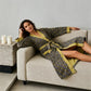 Two-Tone Ginkgo Cotton Gauze Kimono Robe - image 14