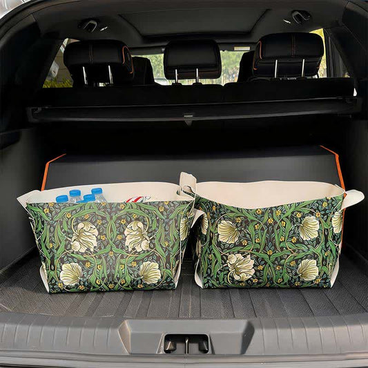 Retro Floral Vine Detachable Storage Bin - 2PCS - 9"W x 13"L x 9"H - image 0