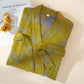 Vintage Butterfly Kimono Cotton Gauze Bathrobe - image 1