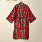 Plum Blossom Cotton Gauze Kimono Robe - image 2