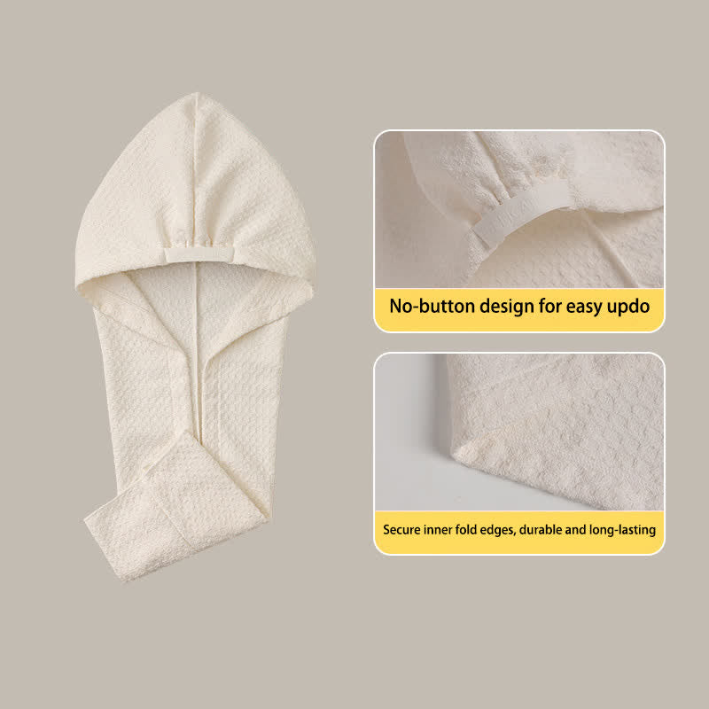 Waffle Absorbent Hair Drying Towel Wrap - image 4
