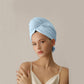 Waffle Absorbent Hair Drying Towel Wrap - image 11