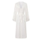 Solid Color Sexy Lace Bathrobe - image 9
