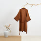 Diamond Plaid Cotton Gauze Kimono Robe - image 7