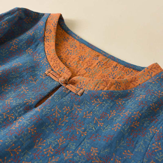 Vintage Cotton Branch Long Sleeve Pajamas - image 1