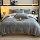 Diamond Checkered Textured Warm Bedding Set - Grey - Bedding Set - King - image 12