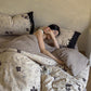 Line Art Floral Linen Bedding Set(4PCS) - image 2