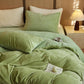 Ginkgo Floral Embossed Fleece Bedding Set(4PCS) - image 1
