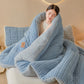 Waffle Jacquard Warm Plush Blanket - image 5