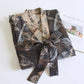 Leaf Jacquard Cotton Kimono Bathrobe - image 2