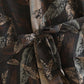 Leaf Jacquard Cotton Kimono Bathrobe - image 7