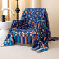 Vintage Floral Cotton Tassel Reversible Quilt - image 1