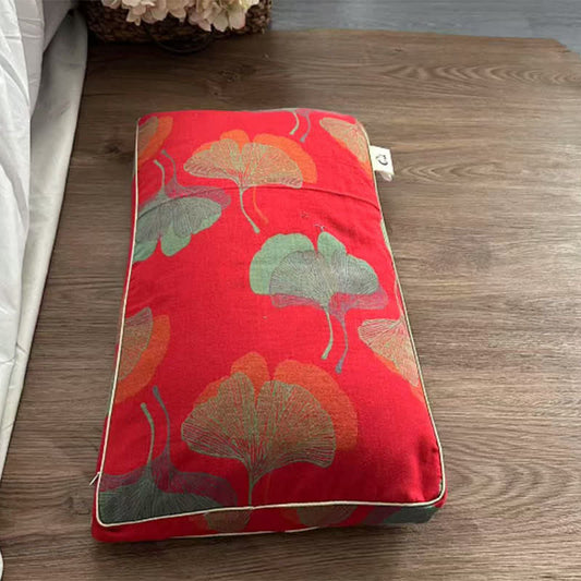 Ginkgo Leaf Cotton Gauze Pillowcase - Red - 13" x 23" - image 0