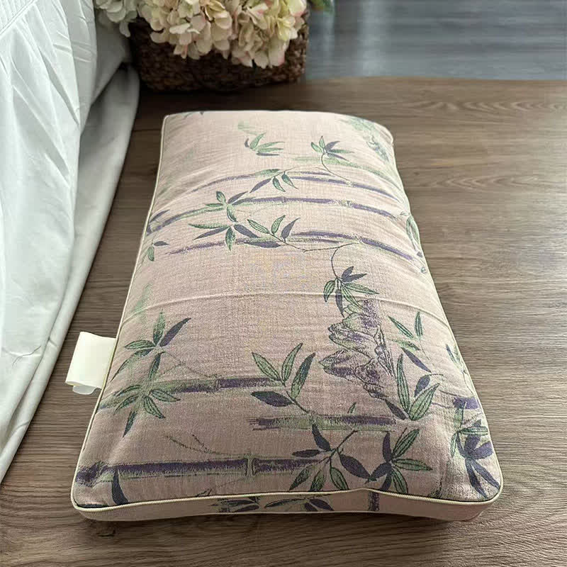 Bamboo Inspired Cotton Gauze Pillowcase - Grey Pink - 13" x 23" - image 2