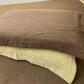 Minimalist Reversible Cotton Gauze Bedding - Coffee & Yellow - 2PCS Pillowcases - 19" x 29" - image 15