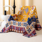 Vintage Floral Frame Cotton Gauze Quilt - image 2