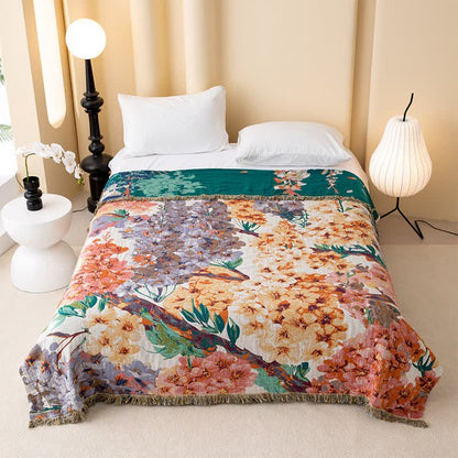 Dreamy Flower Cotton Gauze Reversible Quilt - King - image 0