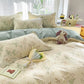 Botanical Leaf Print Cotton Bedding Set - image 7